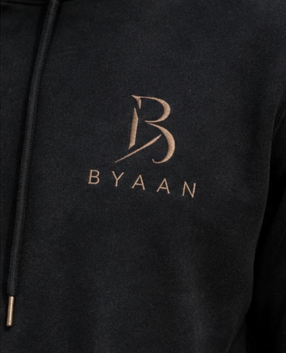 Dyaan Premium Black Pullover Hoodie