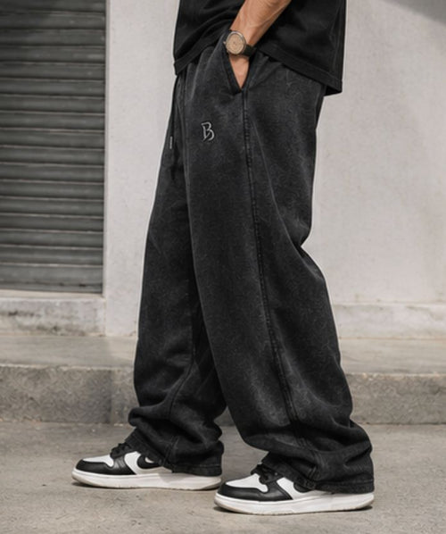 Dyaan Premium Black Relaxed Joggers